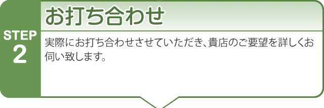 お打ち合わせ